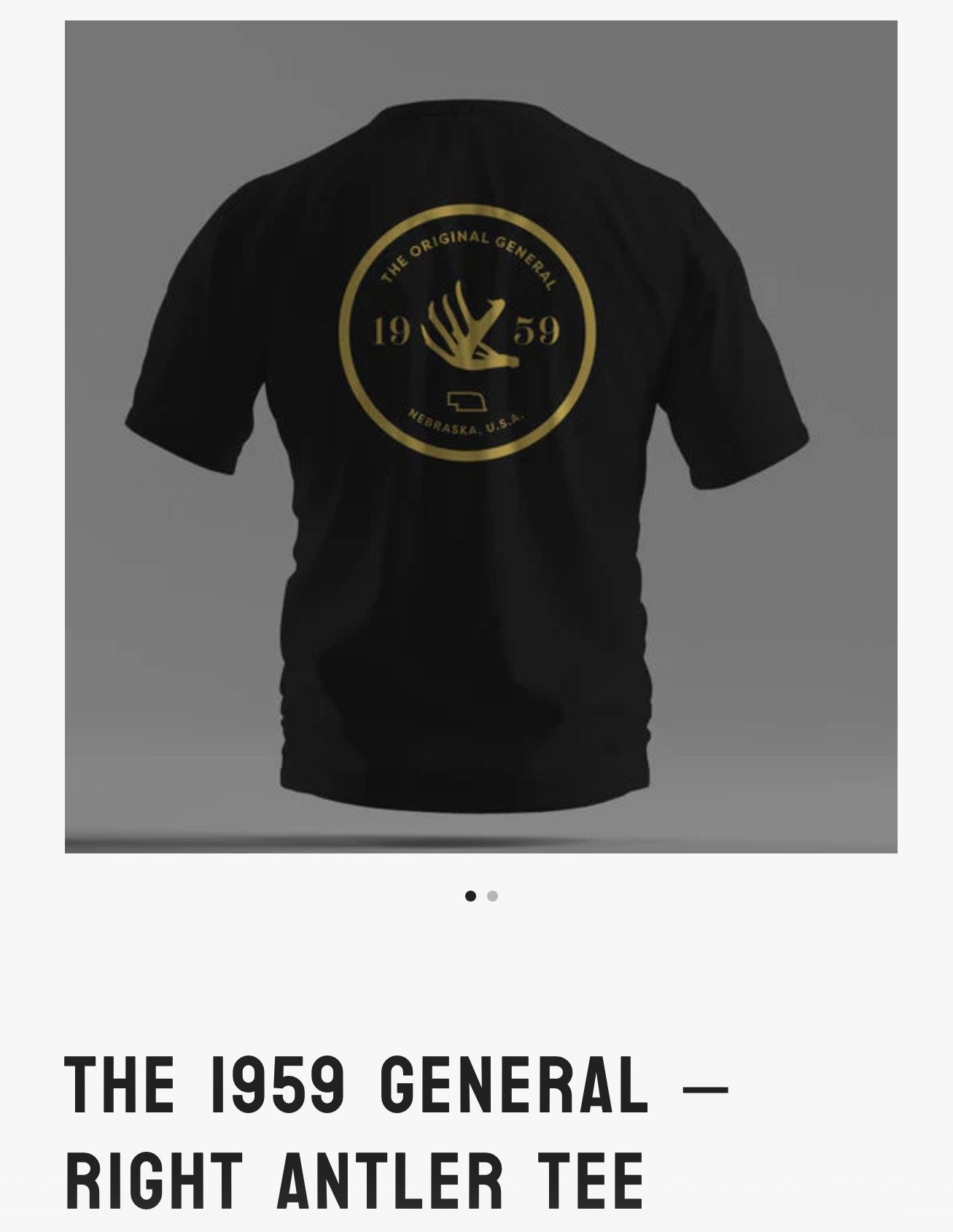 OG 1959 Right Antler Short Sleeve Tshirt