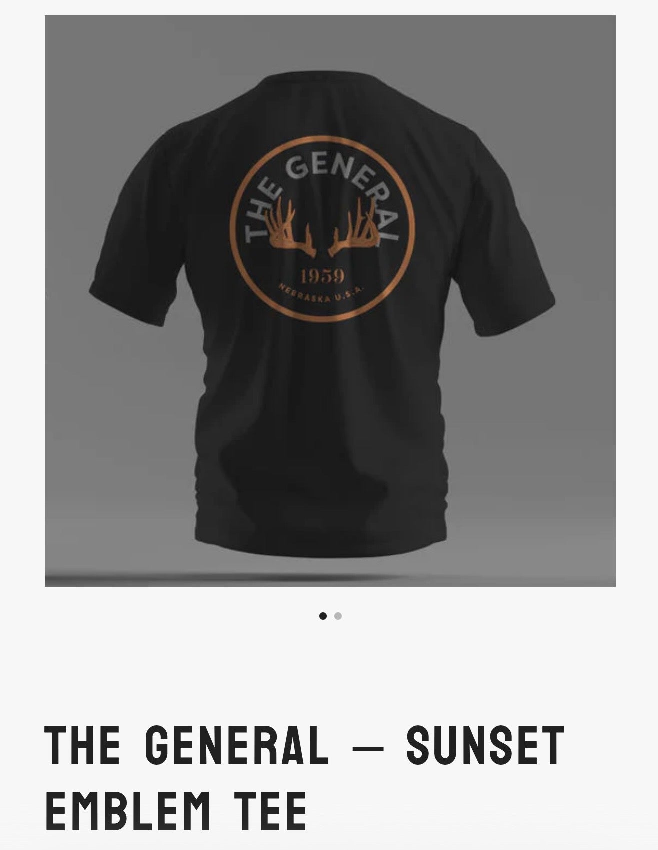 OG Sunset Emblem Tee Tshirt