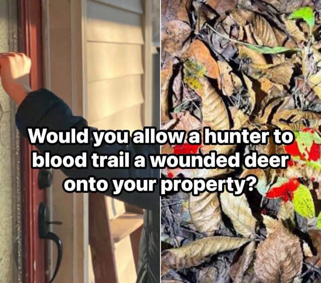 Would you allow a hunter to blood trail on your property?
