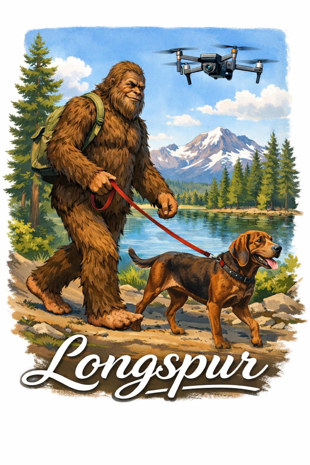 Sasquatch Longspur Kids Shirt ( Youth Sizes Only)