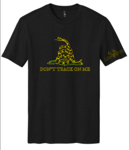 Longspur "Don't Track on Me" Black T shirt